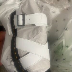 Dr. Martens White Chunky Sandals